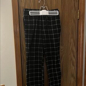 Black and White Plaid Pajama Pants